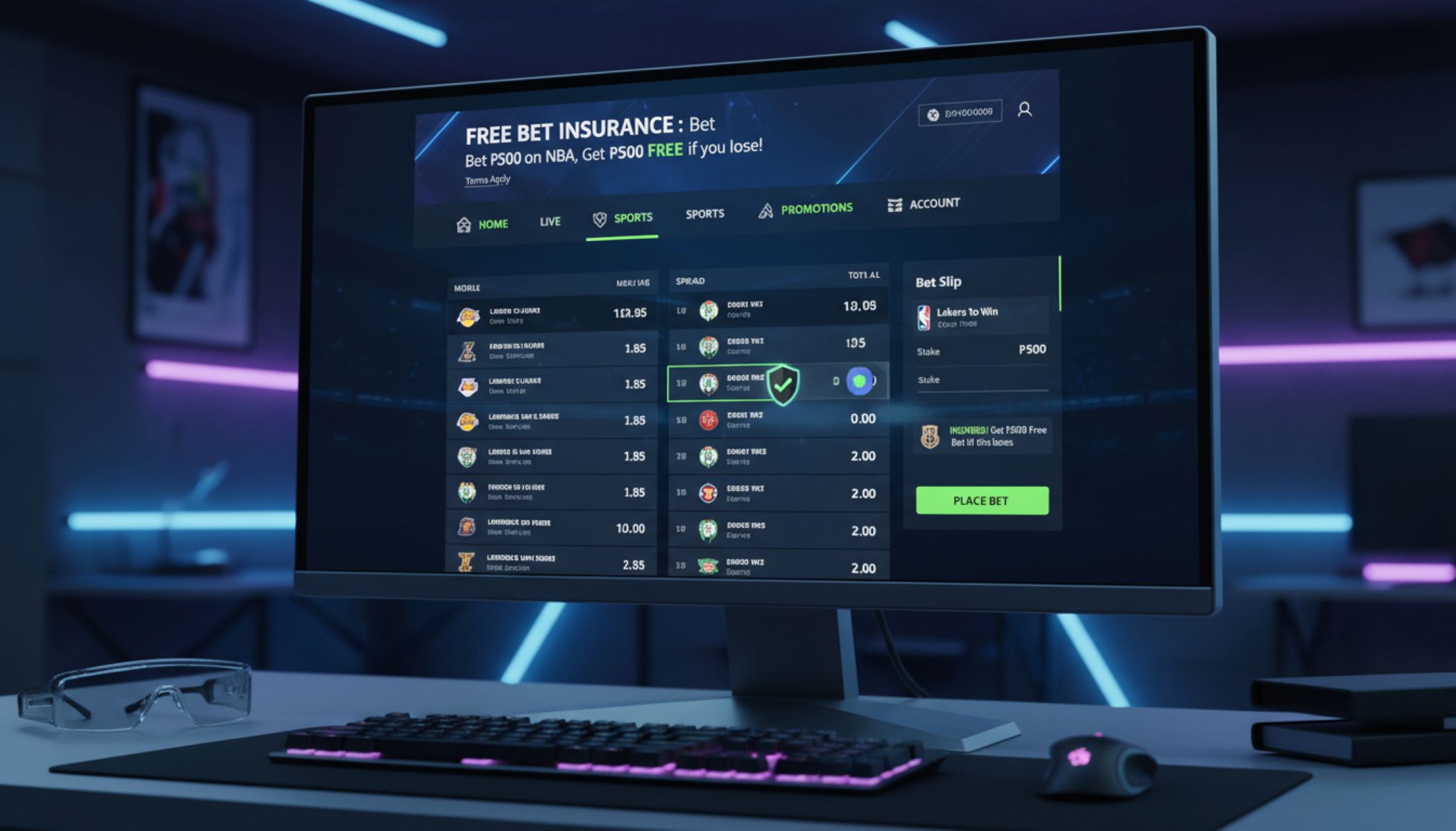 Free bet insurance offers at sportsbooks in the Philippines